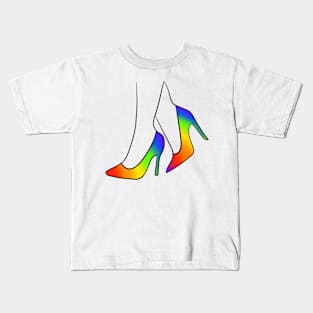 Rainbow Pumps Kids T-Shirt